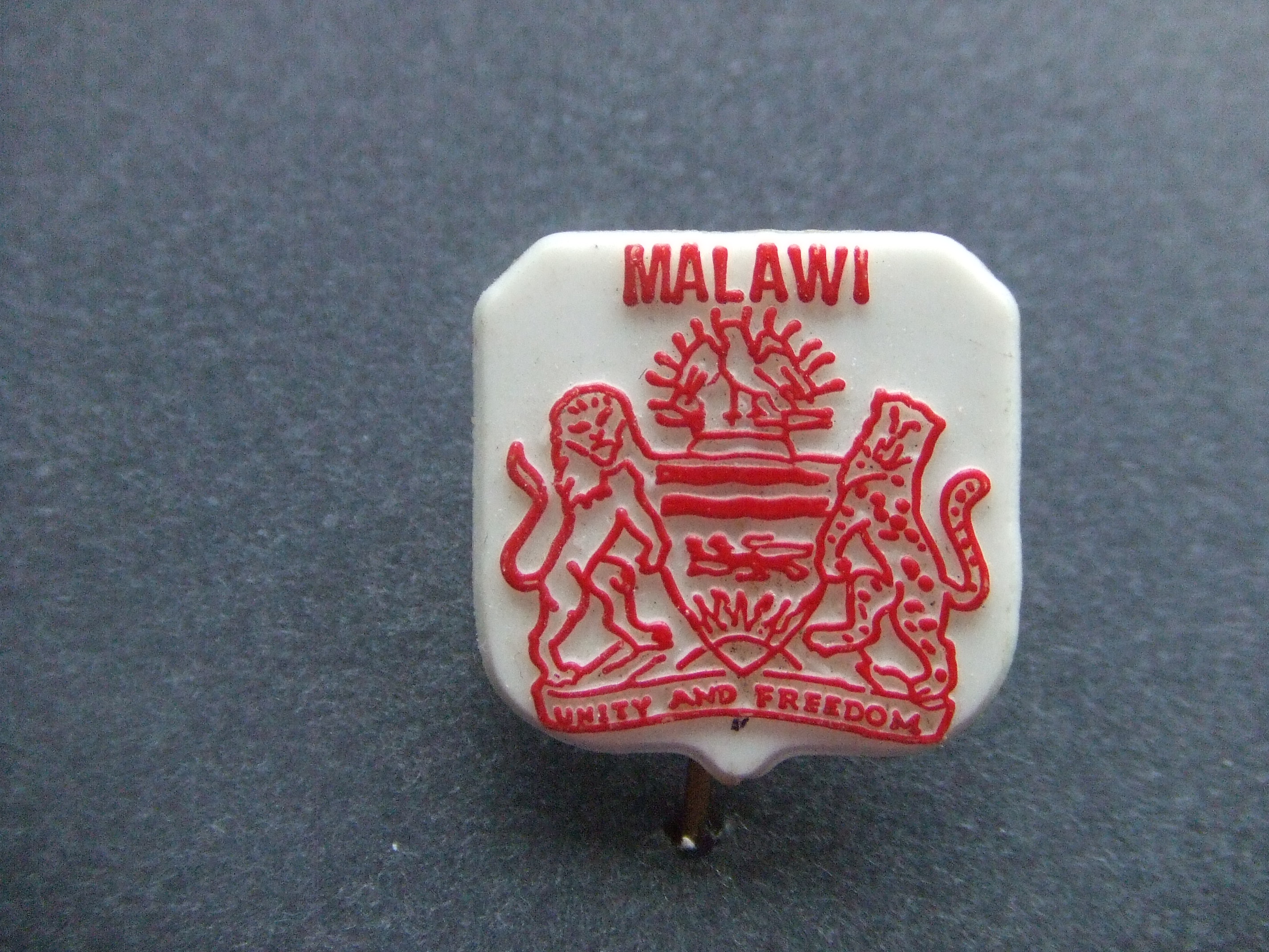 Malawi ( republiek Malawi) land in Afrika Unity and Freedom rood